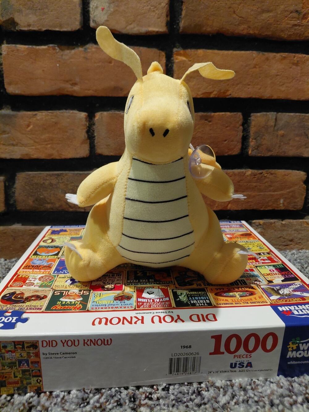 Pokemon Dragonite Plush Figure 8 Inch No Tags Stuffed Animal